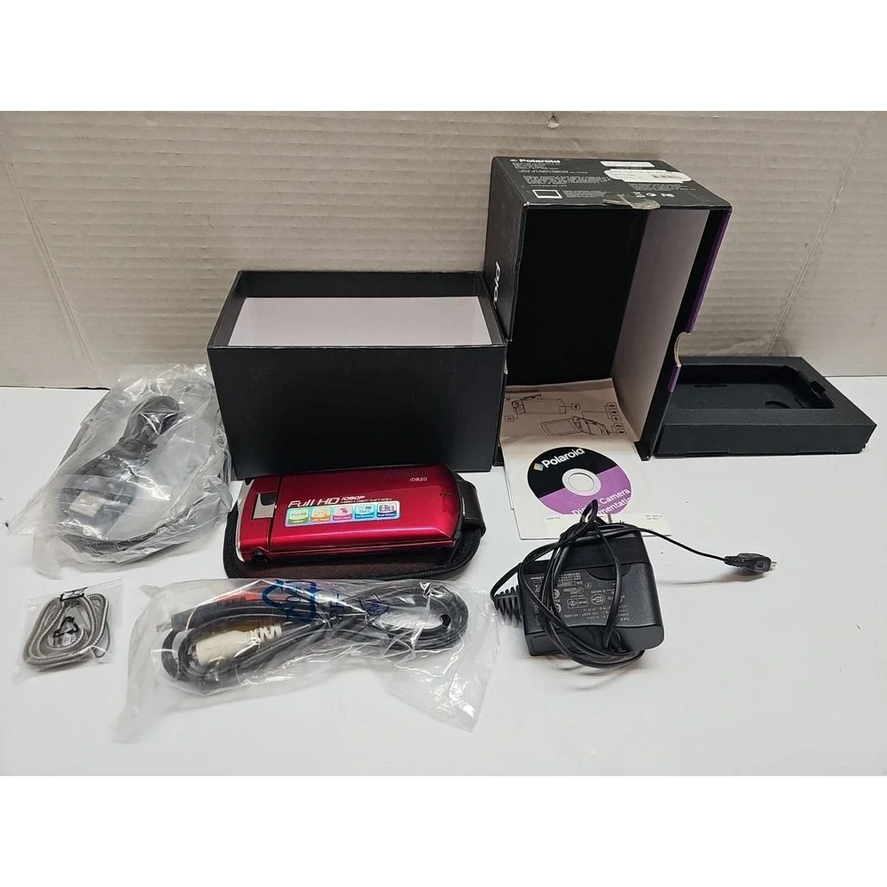 Polaroid ID820-Red-OD-2 Ultra Thin Digital Video Recorder